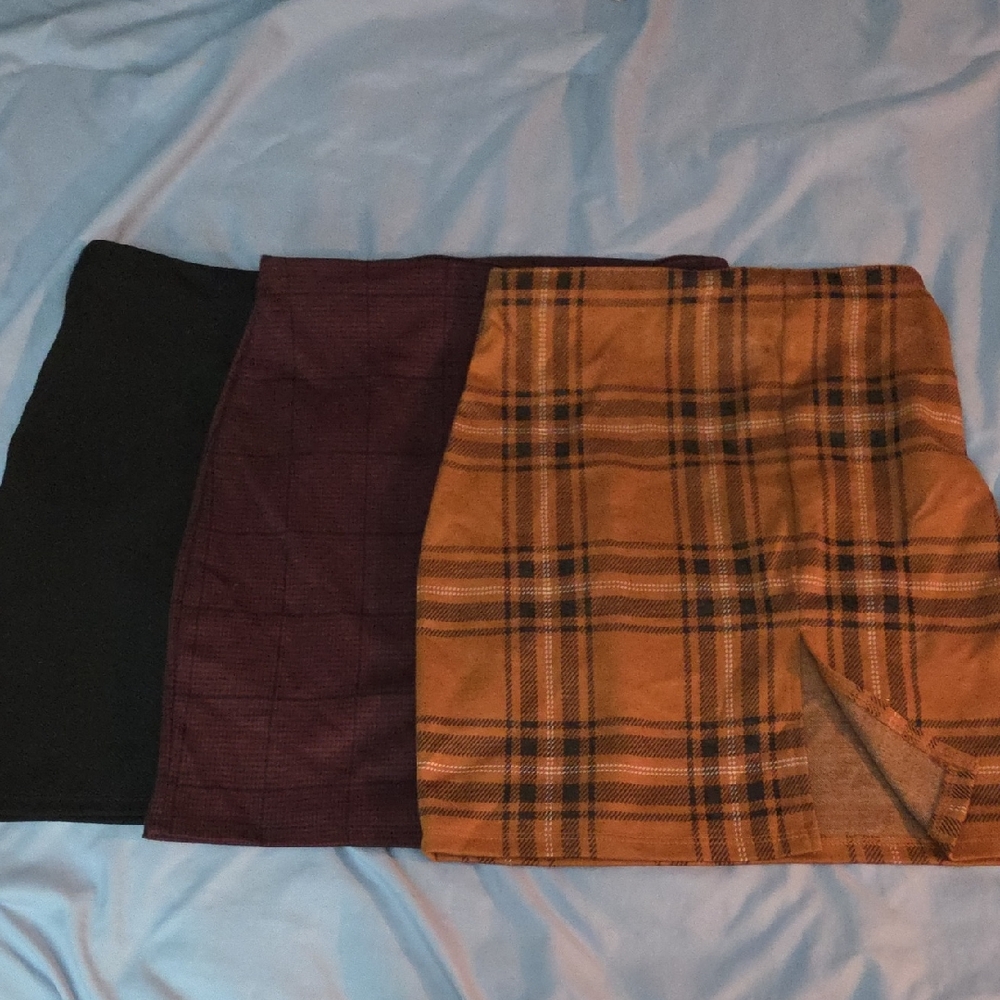eclipse | mini high waist skirts with slit